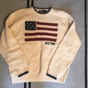 Vintage 90’s polo Ralph Lauren knit wool sweater